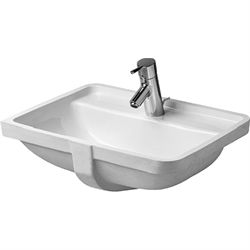 Duravit Starck 3 vask til underlimning 490 x 365mm - til i træbordplader